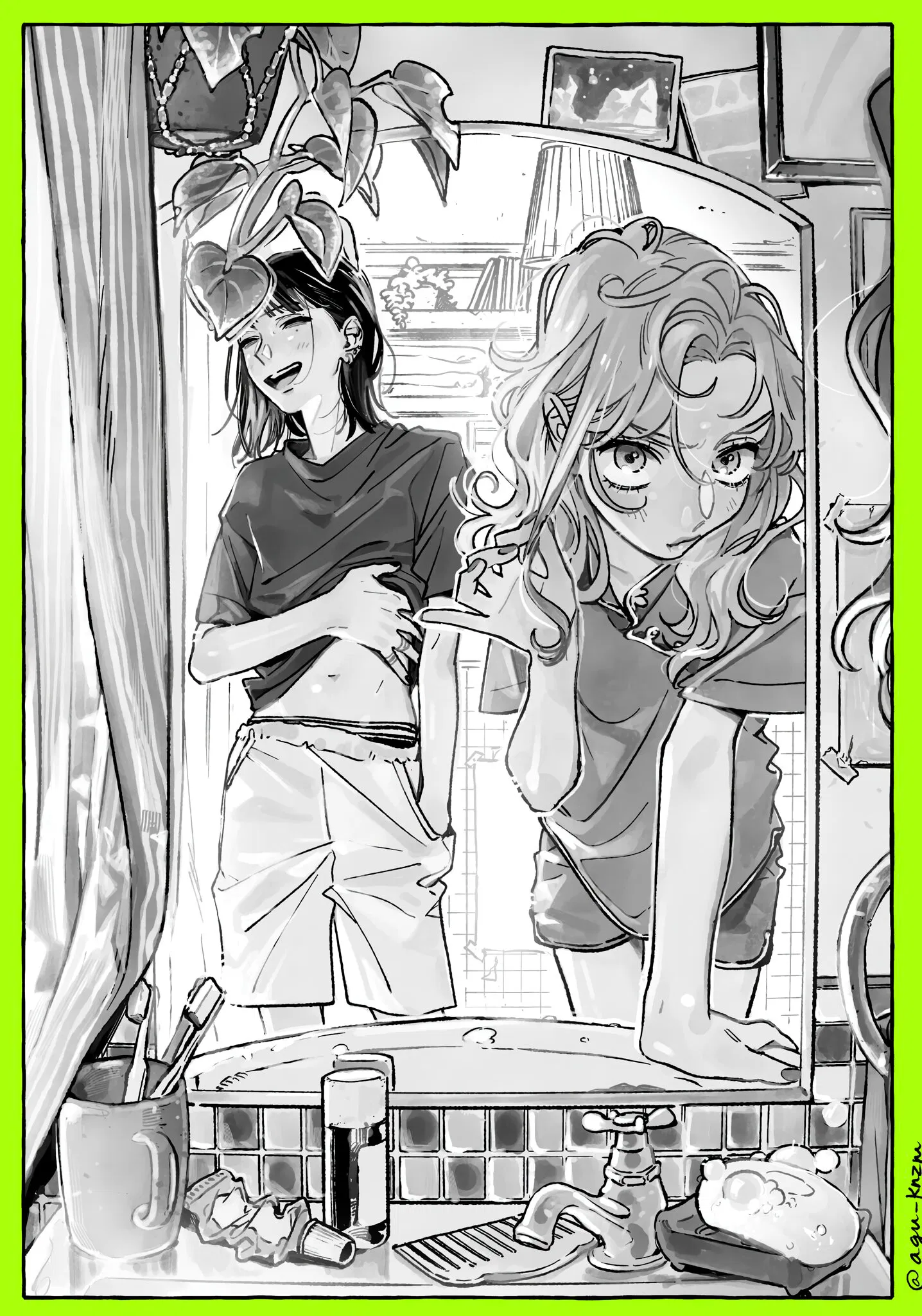 Манга Парень, которым она увлечена, на самом деле не парень - Глава 43.5 Страница 2