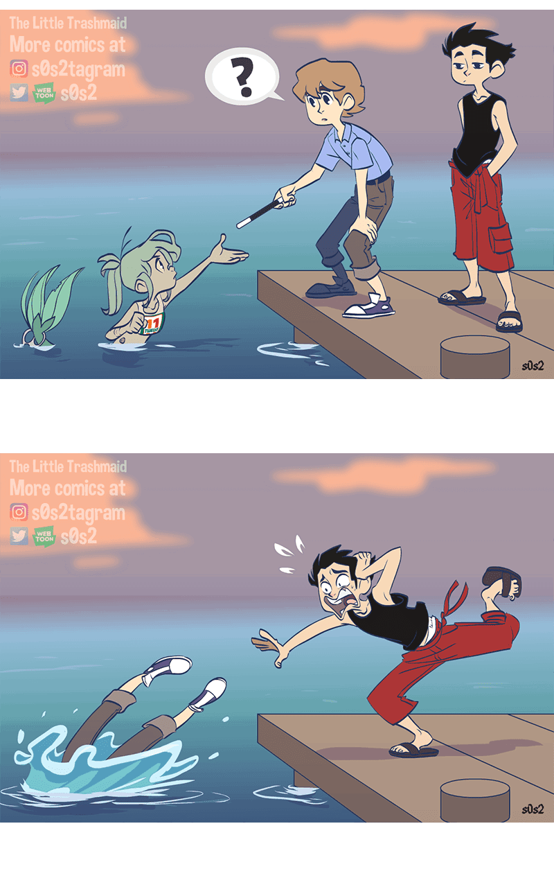 Манга Маленькая мусорная русалочка - Глава 77 Страница 1