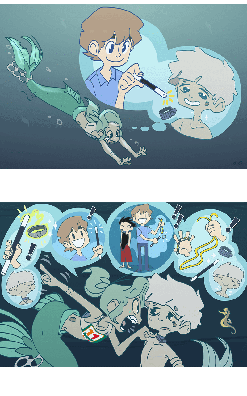 Манга Маленькая мусорная русалочка - Глава 75 Страница 3