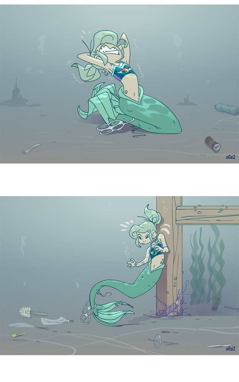 Манга Маленькая мусорная русалочка - Глава 66 Страница 2