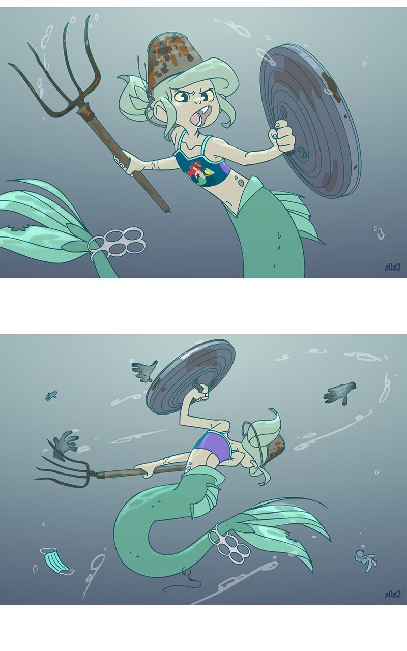 Манга Маленькая мусорная русалочка - Глава 64 Страница 2