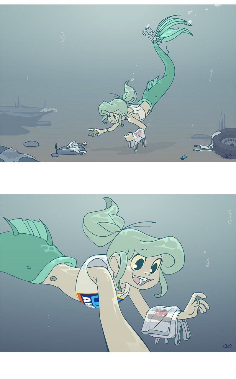 Манга Маленькая мусорная русалочка - Глава 61 Страница 2