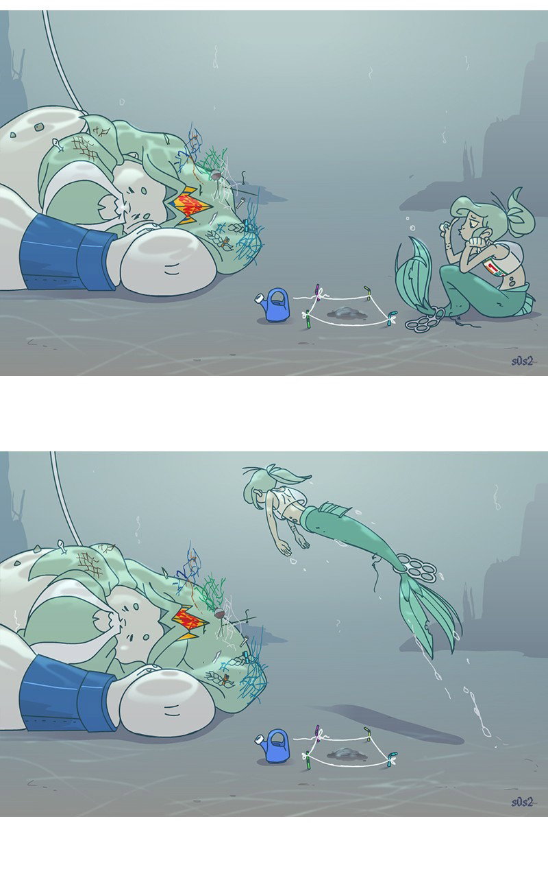 Манга Маленькая мусорная русалочка - Глава 52 Страница 2