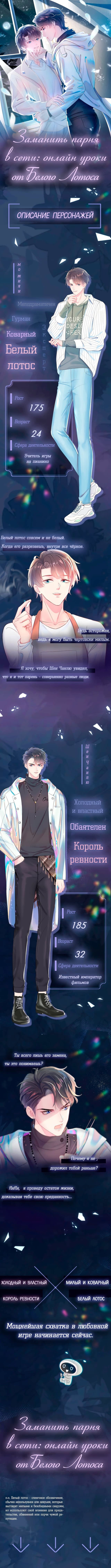 Манга Заманить парня в сети: онлайн-уроки от Белого Лотоса - Глава 0 Страница 1