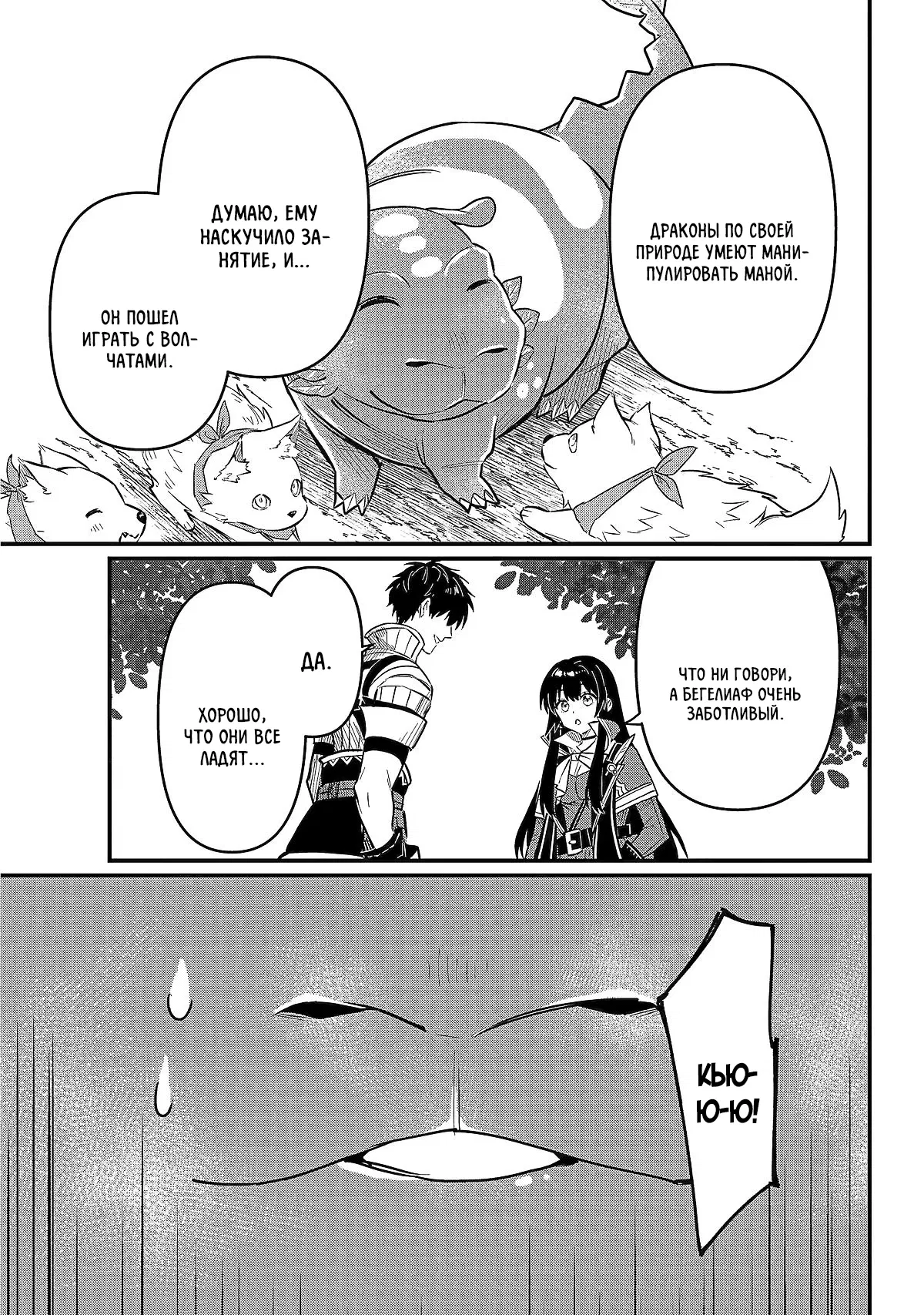 Манга Дракон и бывший участник группы героя, уходят в отставку и начинают новую неспешную жизнь на другом континенте - Глава 18.2 Страница 6