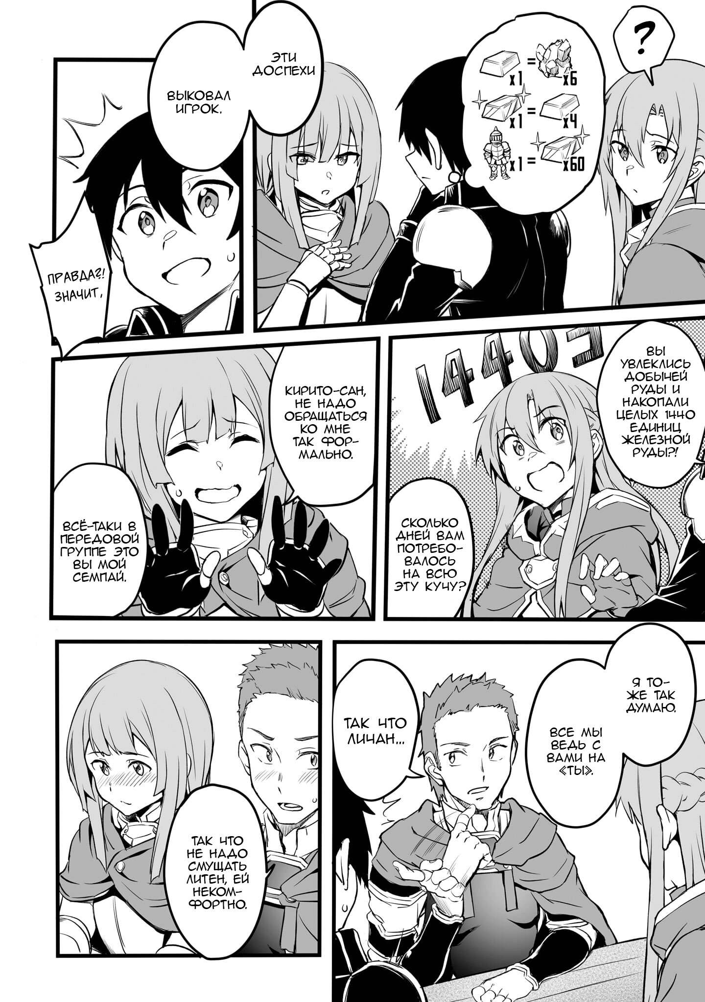 Манга Sword Art Online: Прогрессив - Скерцо глубокой ночи - Глава 8 Страница 6