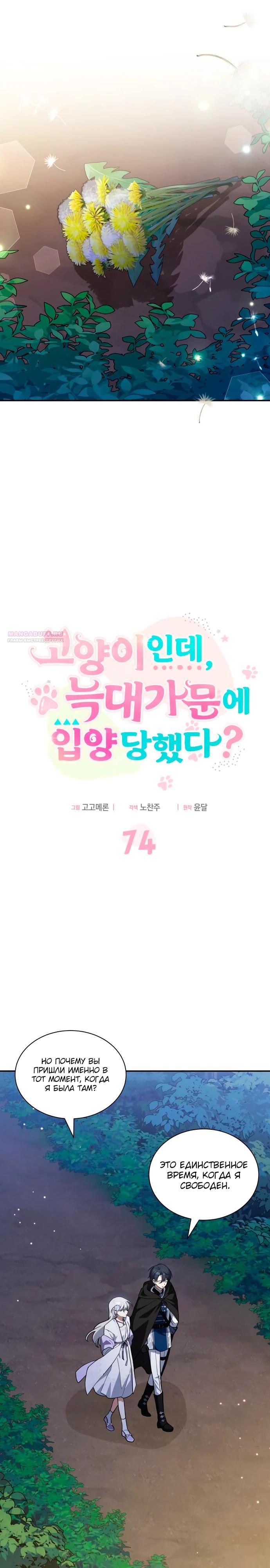 Манга Я кошка, но меня приютила семья волков. - Глава 74 Страница 10