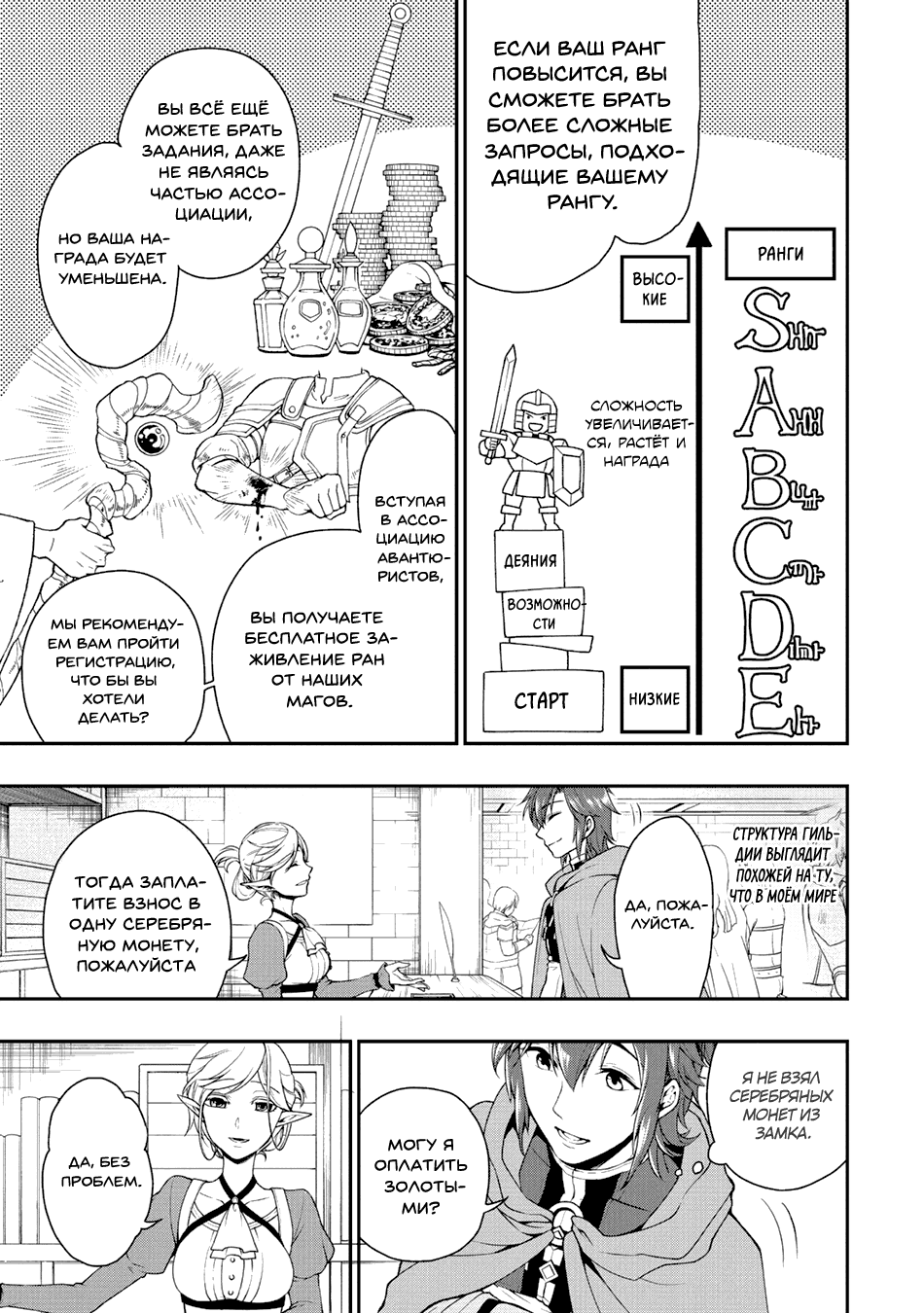 Манга Непринужденная жизнь в другом мире экс-кандидата в герои, оказавшегося читером со 2 уровня - Глава 2 Страница 13