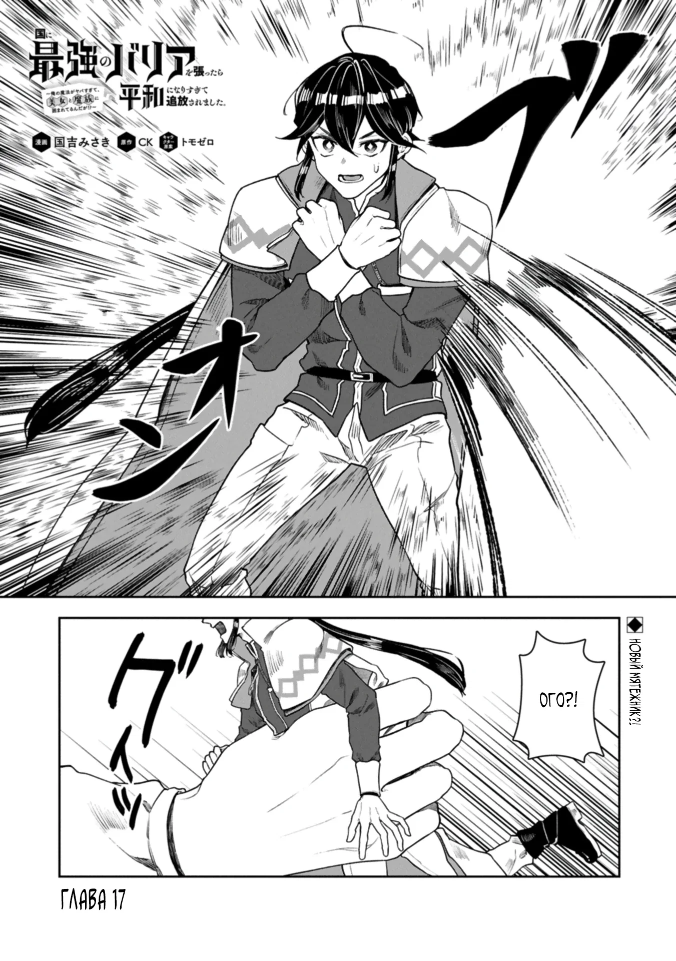 Манга Когда я возвел самый сильный барьер в стране, она стала слишком мирной, и меня изгнали - Глава 17 Страница 1