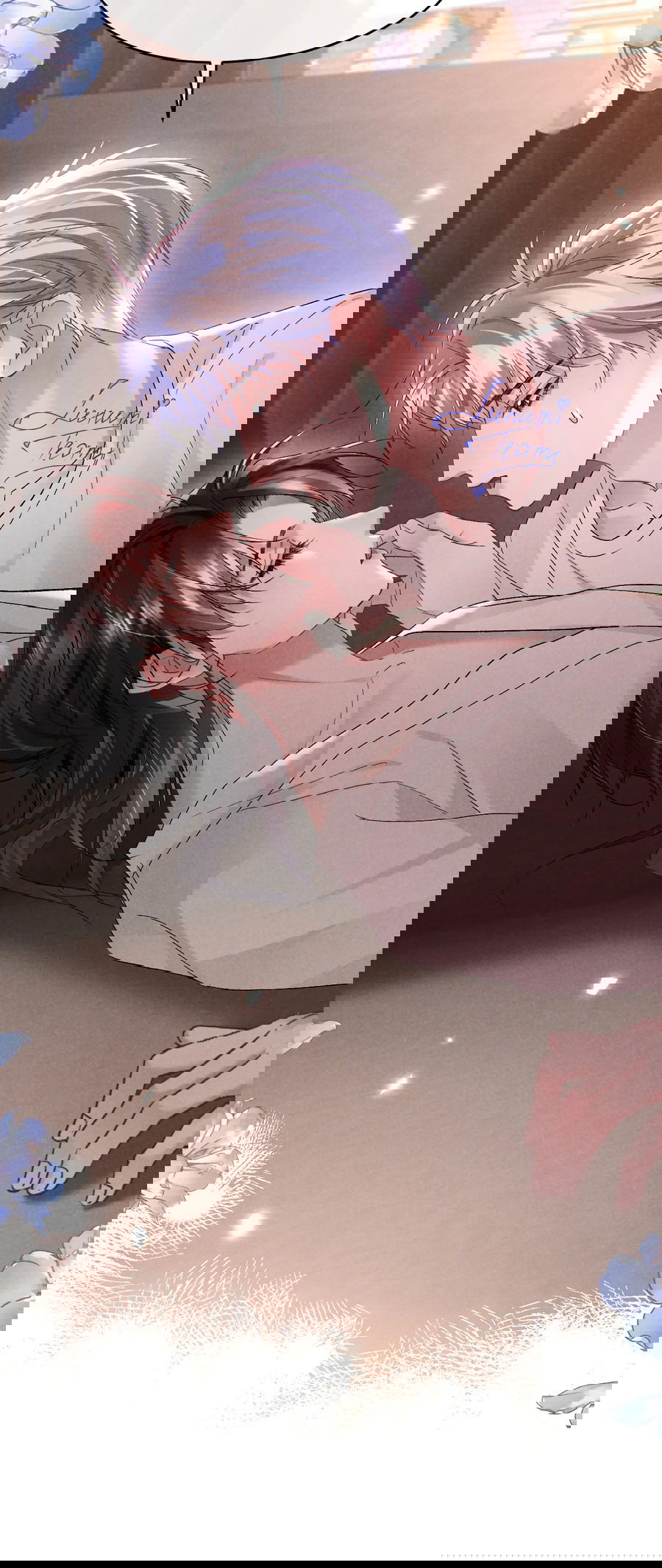 Манга Равнодушный командир начинает плакать, как только его поцелуют - Глава 17 Страница 12