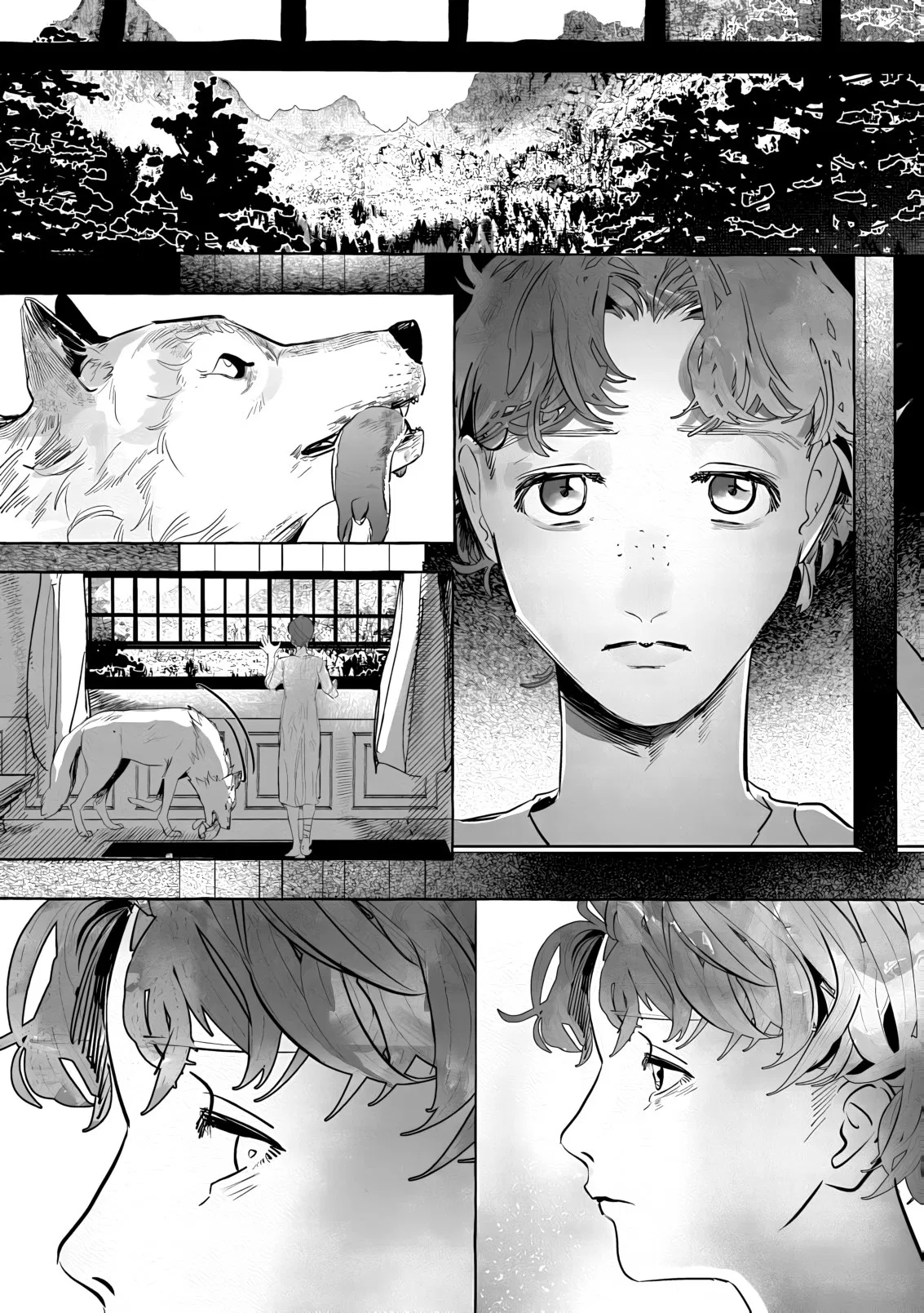 Манга Оборотень: Белоснежный зверь и мальчик с веснушками - Глава 3 Страница 8