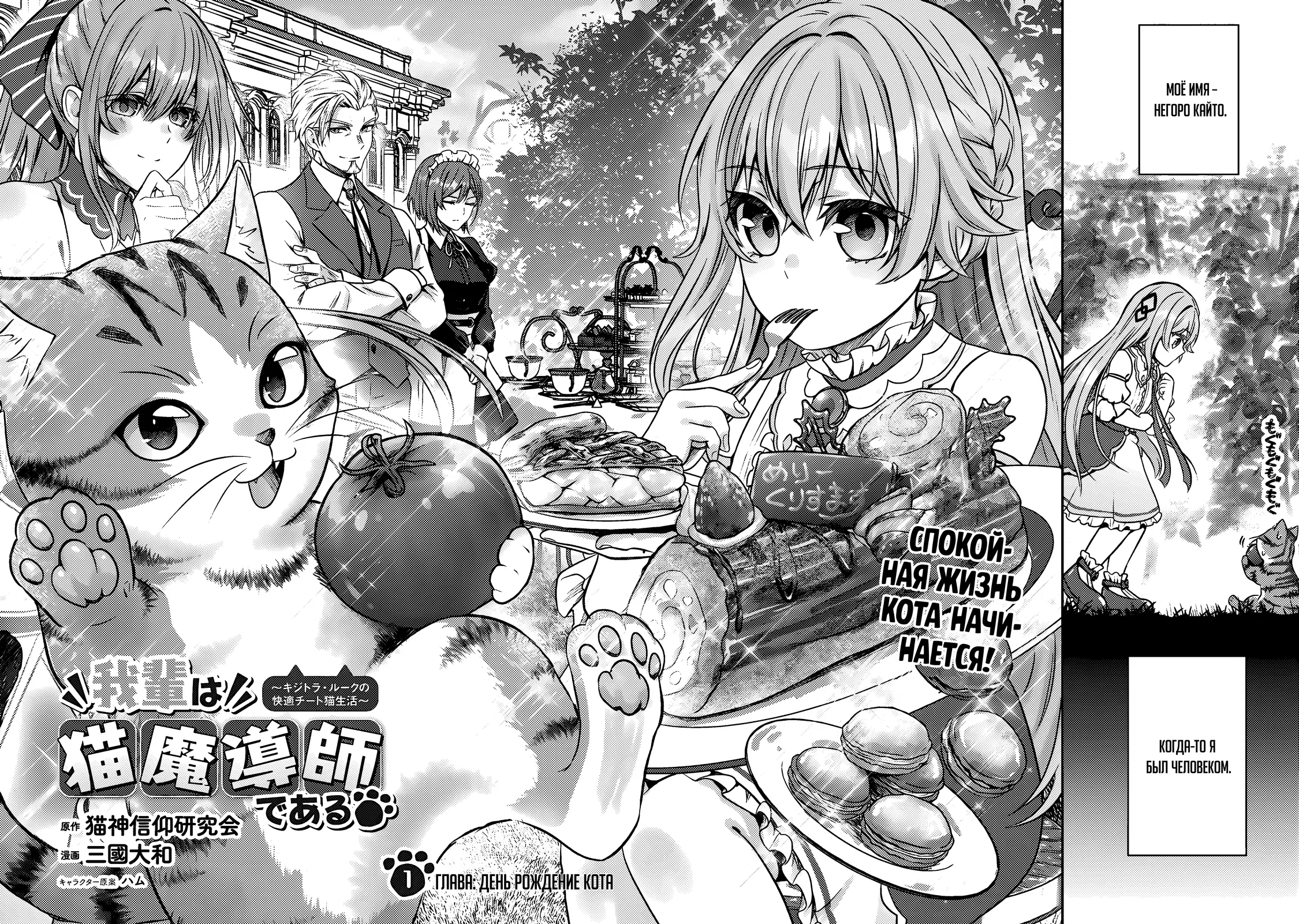 Манга Я переродился котом-волшебником - Глава 1.1 Страница 2