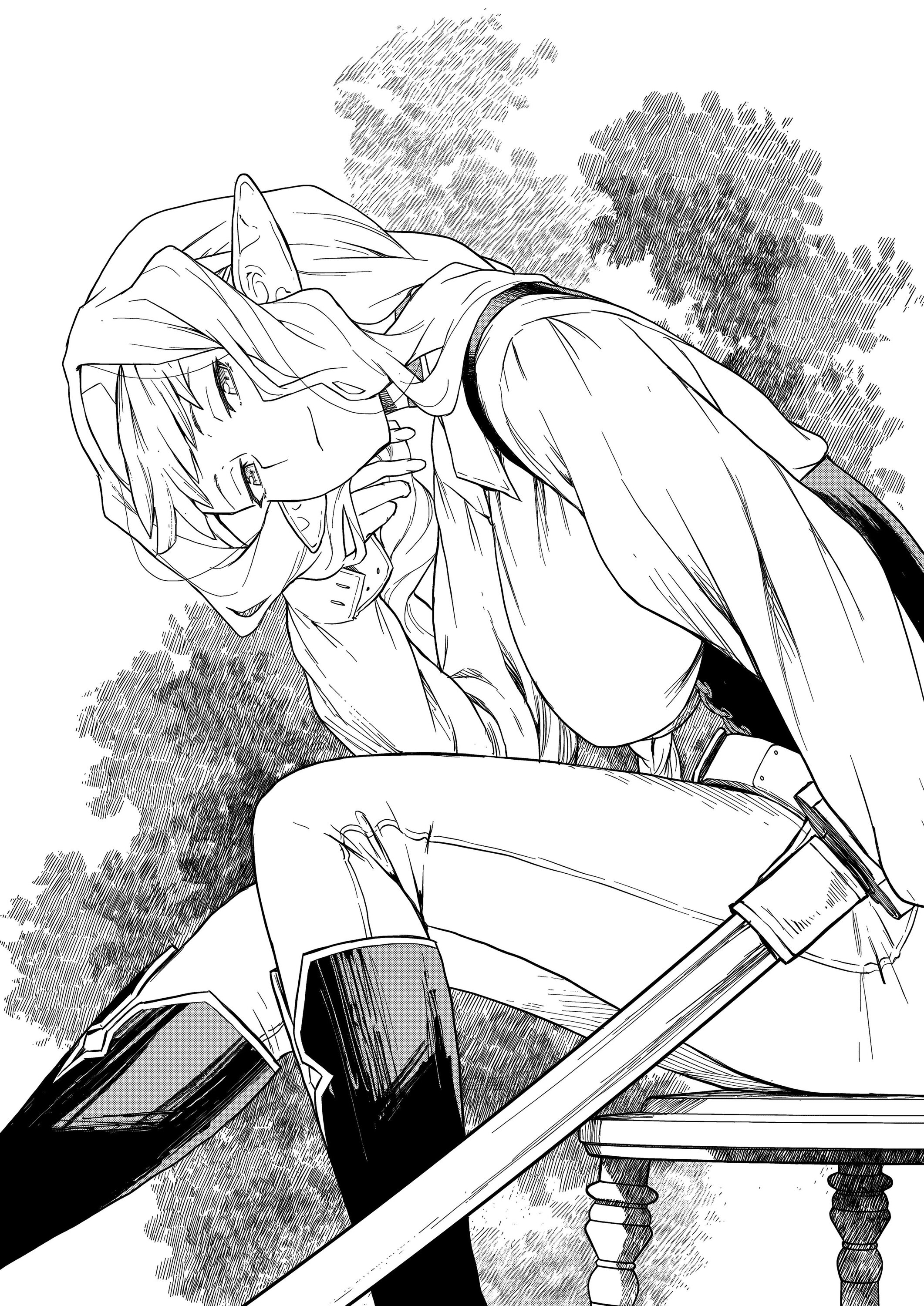 Манга Даже эльфийка-капитан рыцарей хочет быть девушкой. - Глава 12 Страница 1