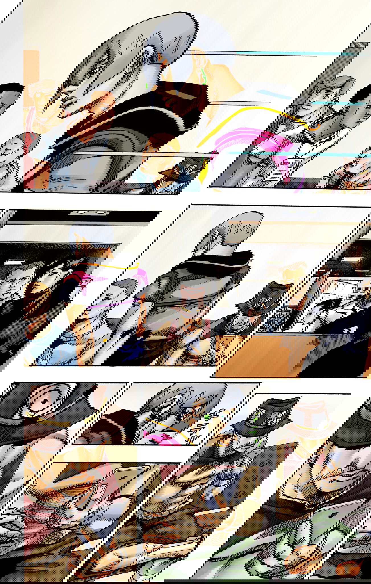 Манга Невероятные Приключения ДжоДжо Часть 9: ДжоДжоЛэндс (Цветная Версия) - Глава 19 Страница 9