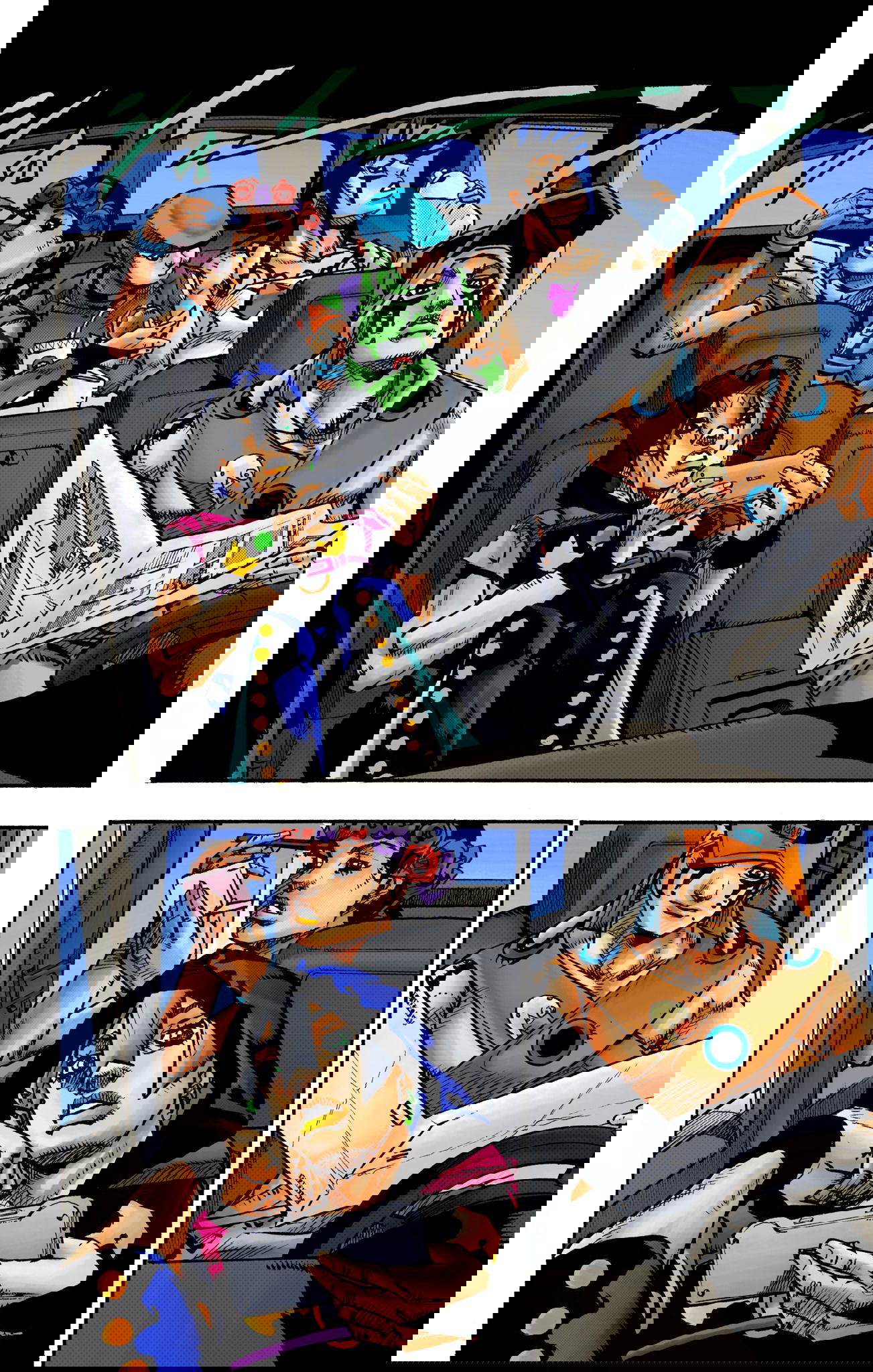 Манга Невероятные Приключения ДжоДжо Часть 9: ДжоДжоЛэндс (Цветная Версия) - Глава 14 Страница 2