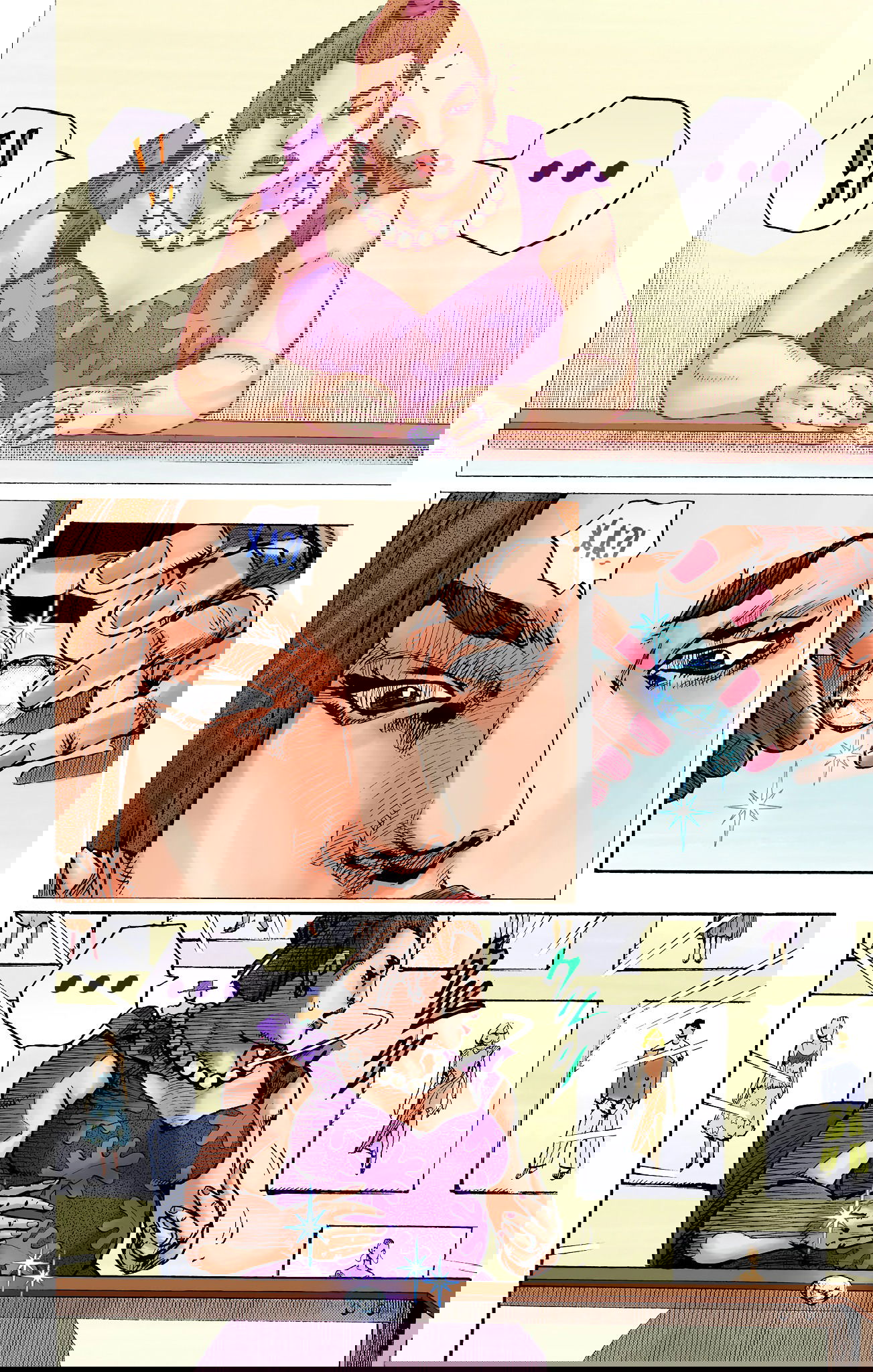 Манга Невероятные Приключения ДжоДжо Часть 9: ДжоДжоЛэндс (Цветная Версия) - Глава 12 Страница 33