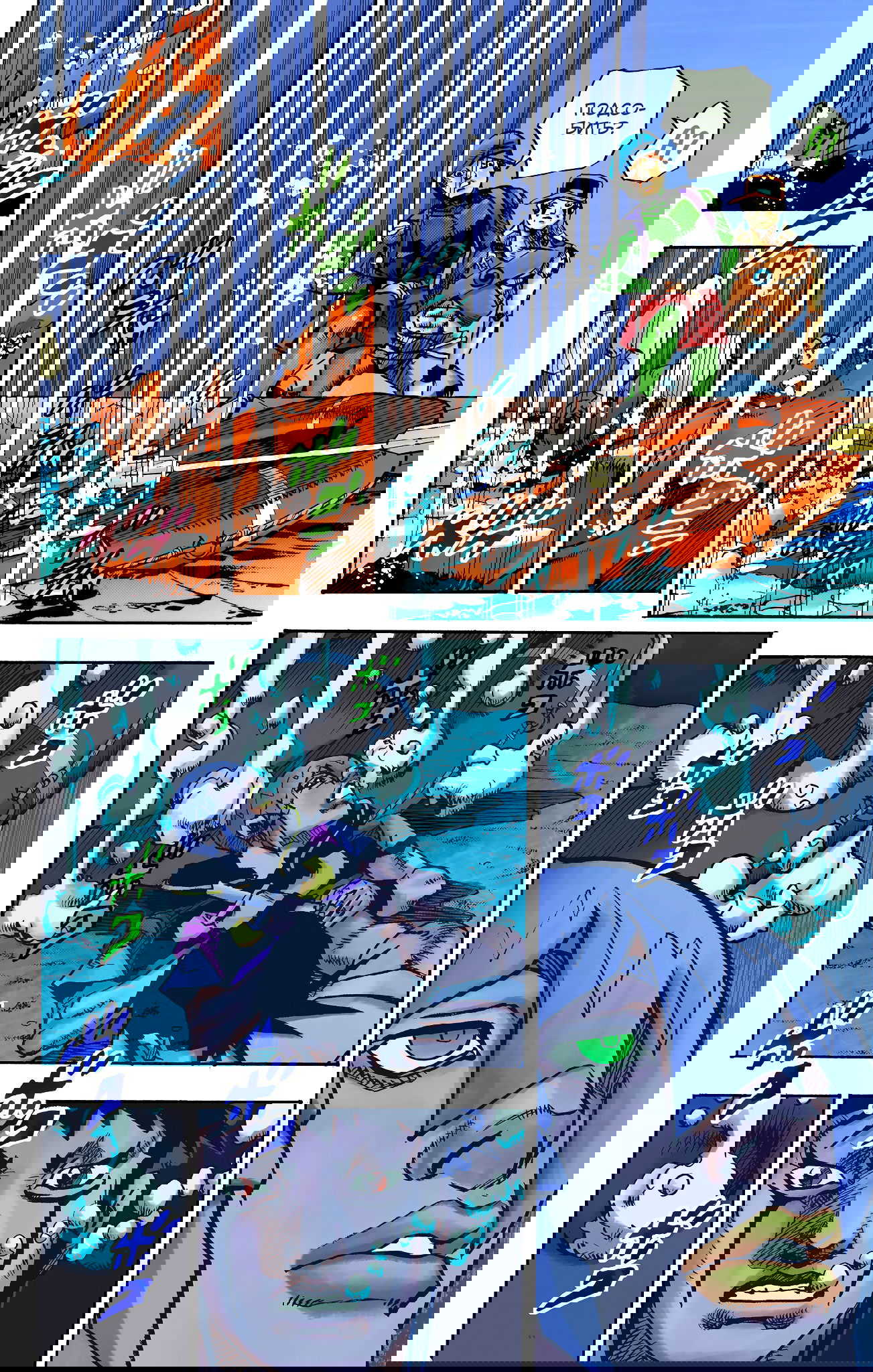 Манга Невероятные Приключения ДжоДжо Часть 9: ДжоДжоЛэндс (Цветная Версия) - Глава 11 Страница 34