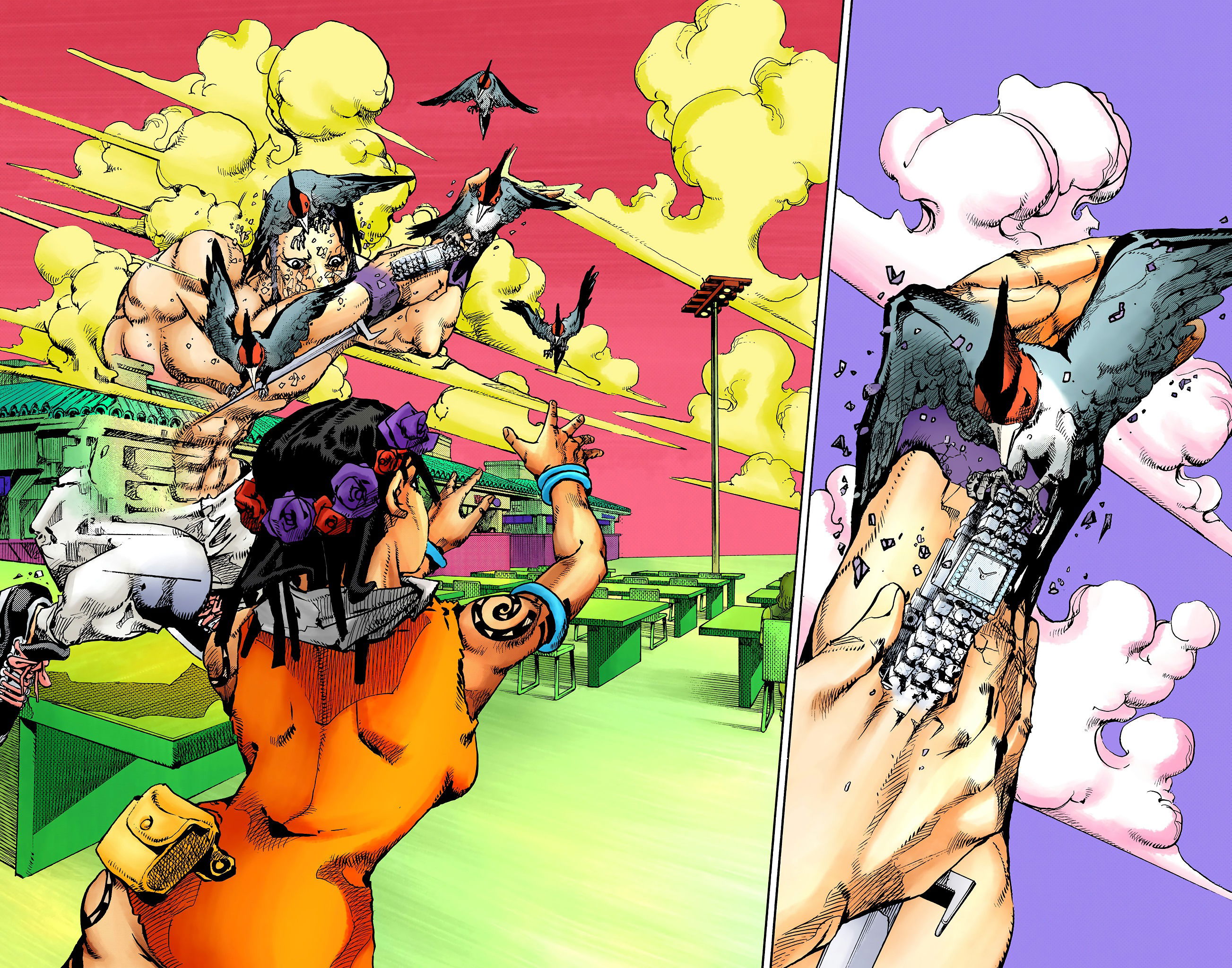 Манга Невероятные Приключения ДжоДжо Часть 9: ДжоДжоЛэндс (Цветная Версия) - Глава 10 Страница 32