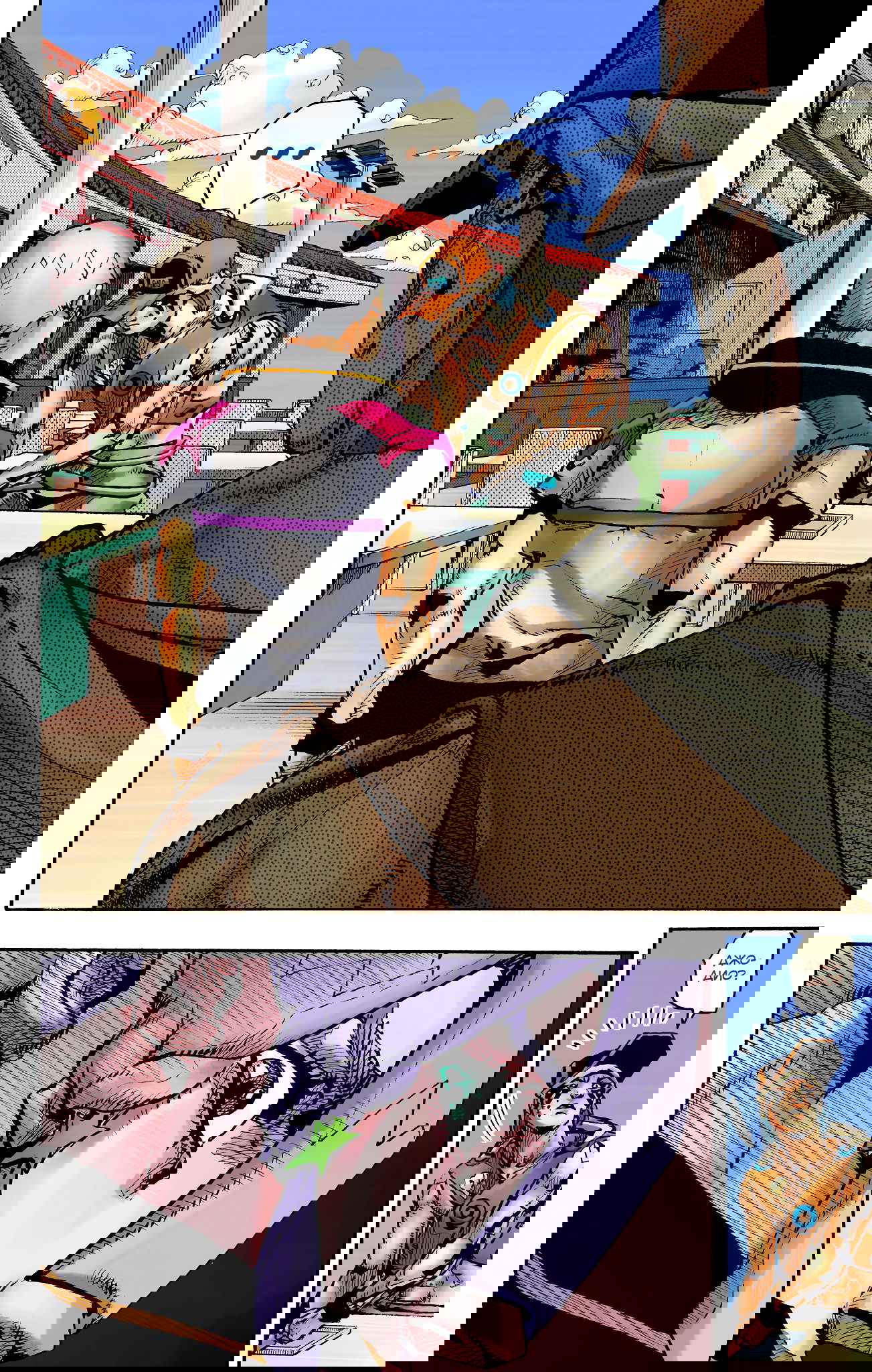 Манга Невероятные Приключения ДжоДжо Часть 9: ДжоДжоЛэндс (Цветная Версия) - Глава 9 Страница 39