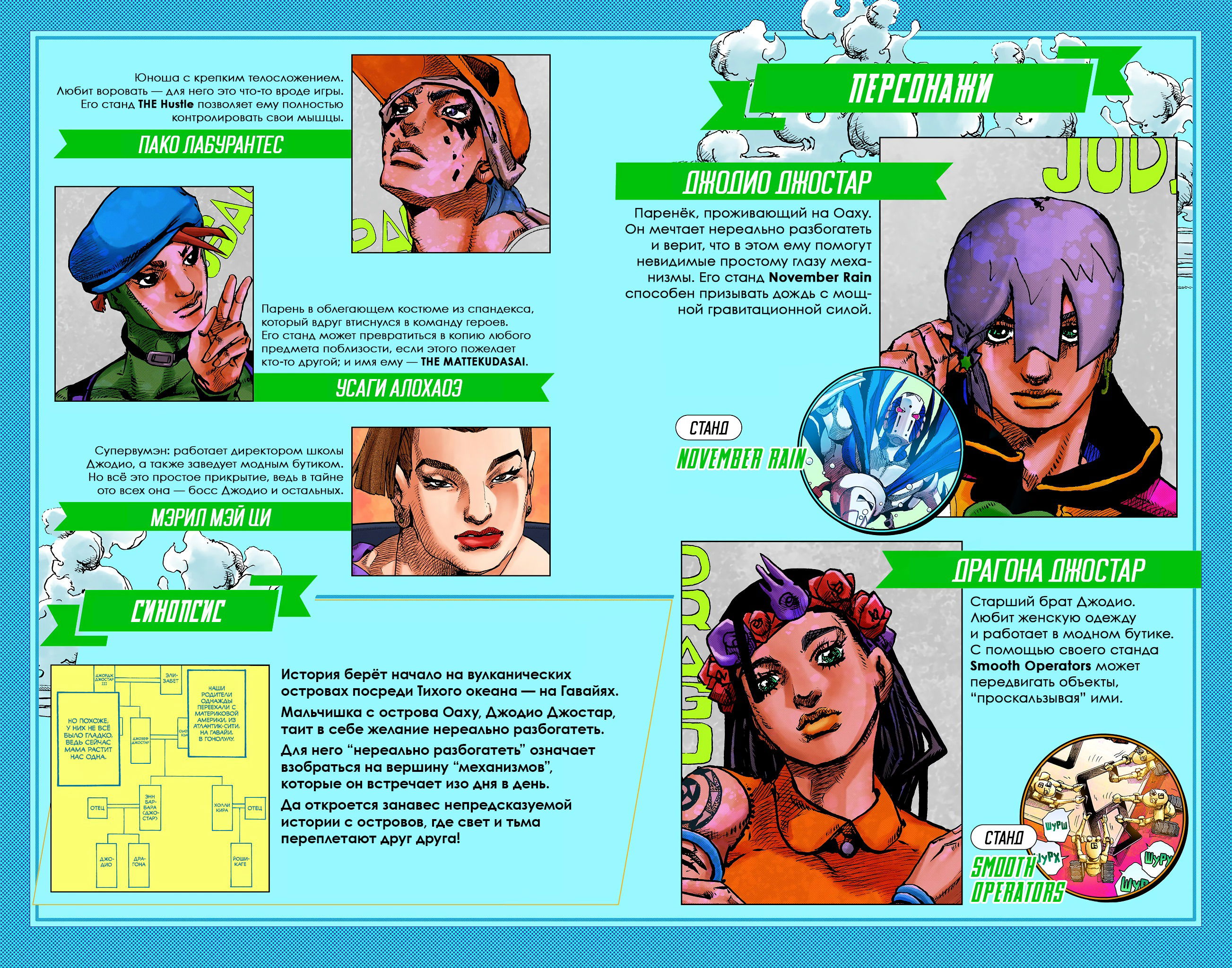 Манга Невероятные Приключения ДжоДжо Часть 9: ДжоДжоЛэндс (Цветная Версия) - Глава 9 Страница 2