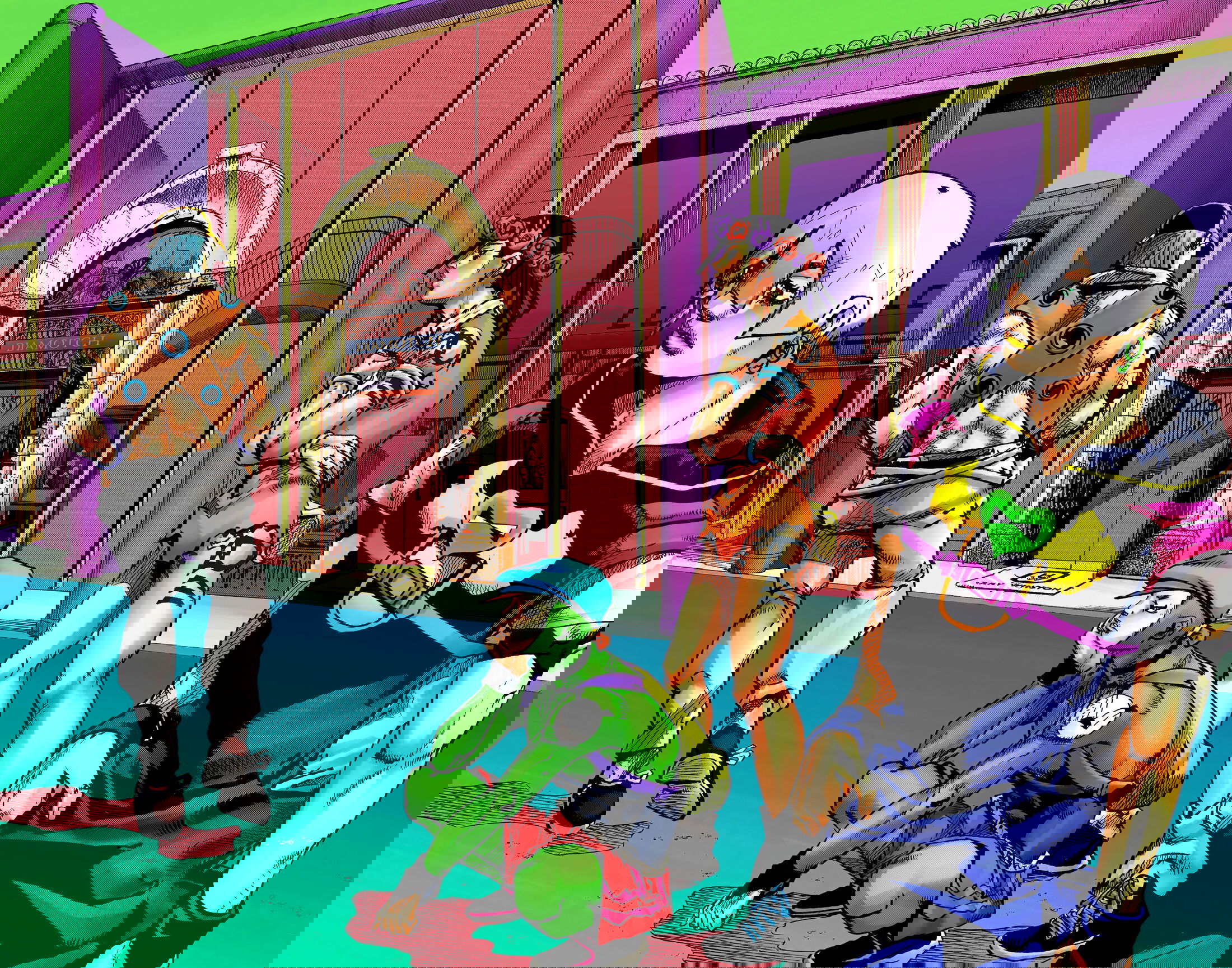 Манга Невероятные Приключения ДжоДжо Часть 9: ДжоДжоЛэндс (Цветная Версия) - Глава 8 Страница 17