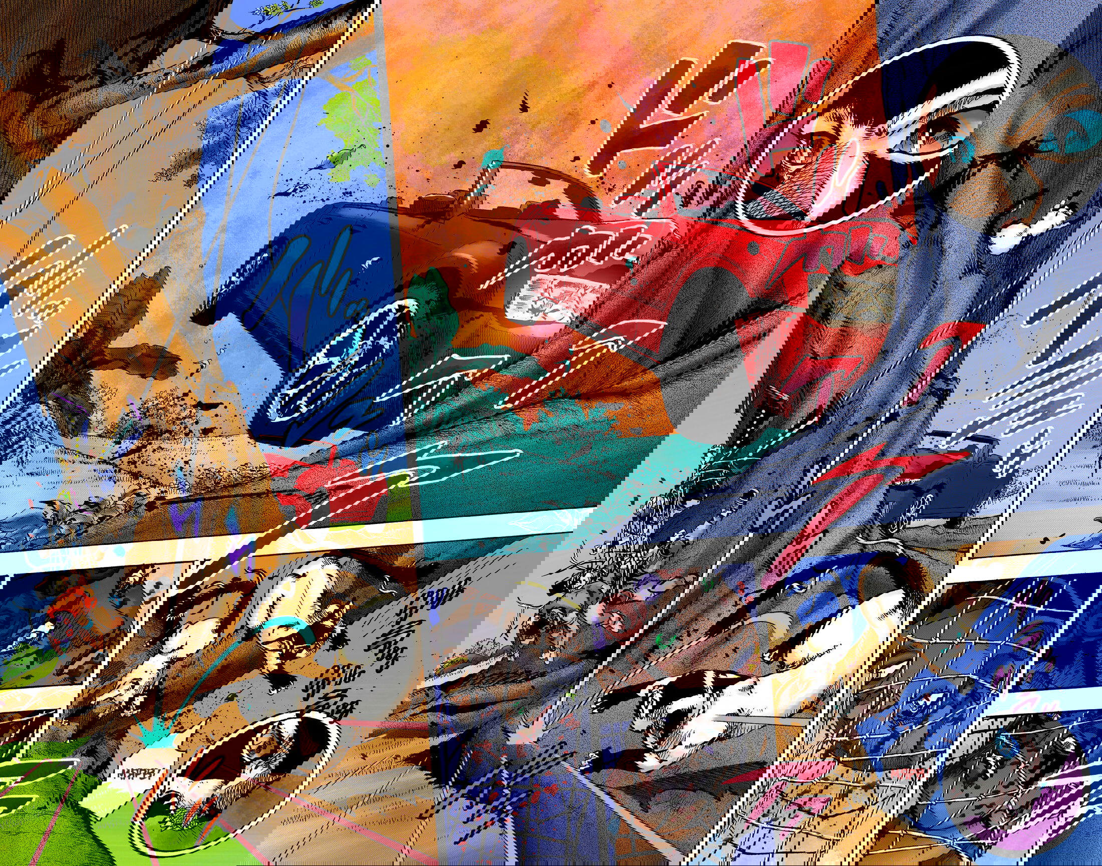 Манга Невероятные Приключения ДжоДжо Часть 9: ДжоДжоЛэндс (Цветная Версия) - Глава 7 Страница 22