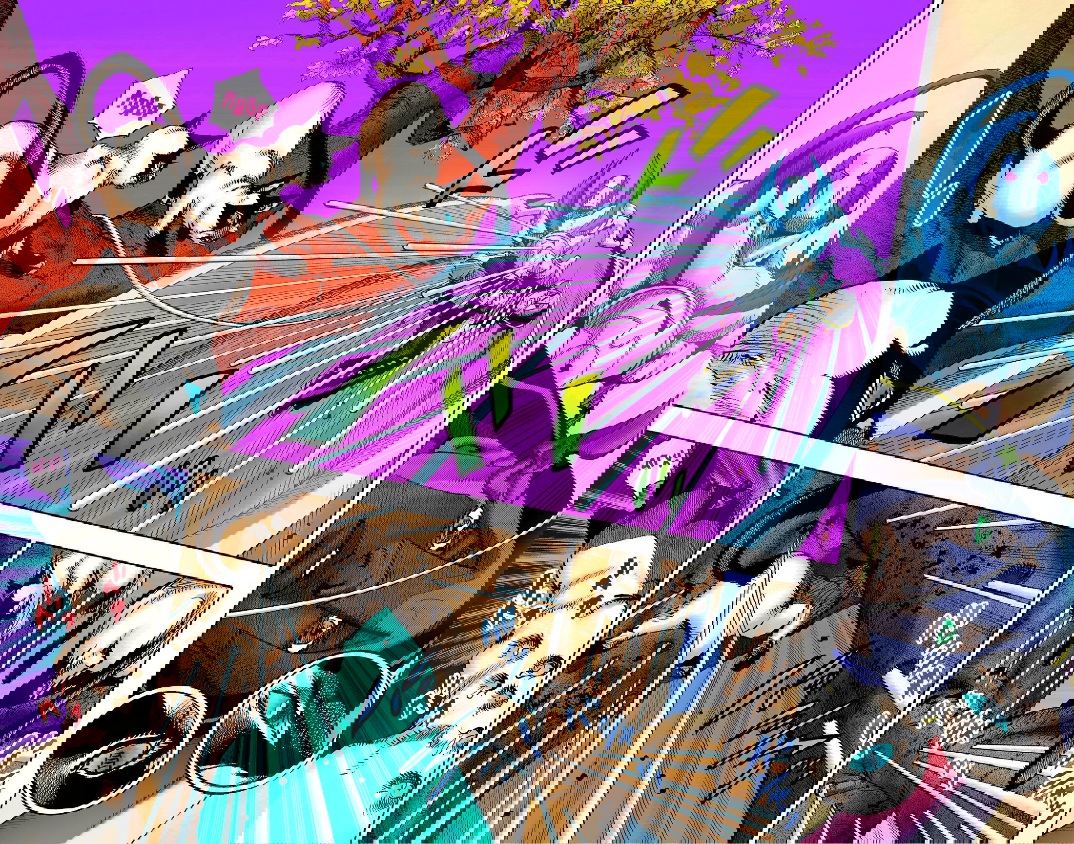 Манга Невероятные Приключения ДжоДжо Часть 9: ДжоДжоЛэндс (Цветная Версия) - Глава 7 Страница 16