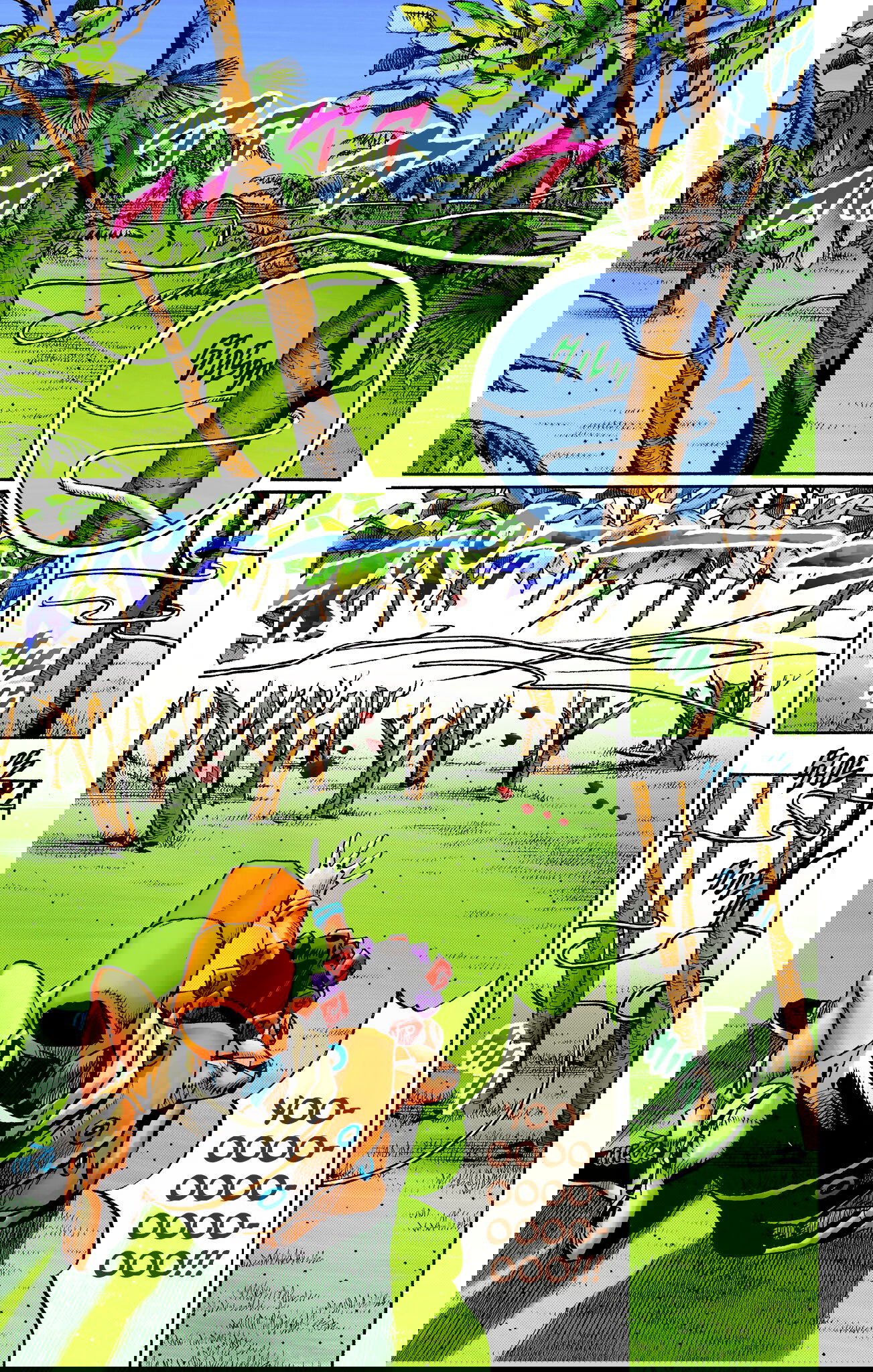 Манга Невероятные Приключения ДжоДжо Часть 9: ДжоДжоЛэндс (Цветная Версия) - Глава 7 Страница 4