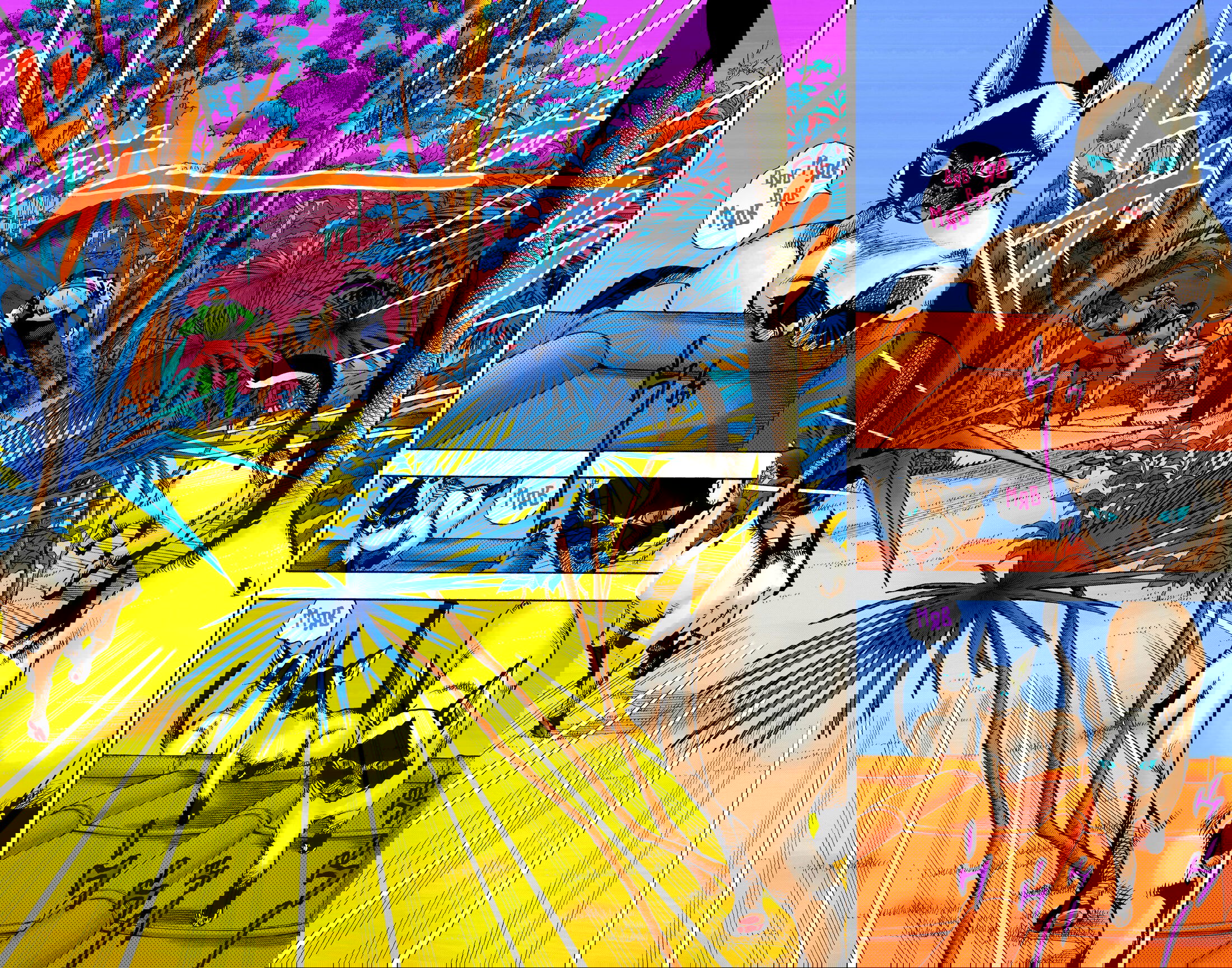 Манга Невероятные Приключения ДжоДжо Часть 9: ДжоДжоЛэндс (Цветная Версия) - Глава 5 Страница 42