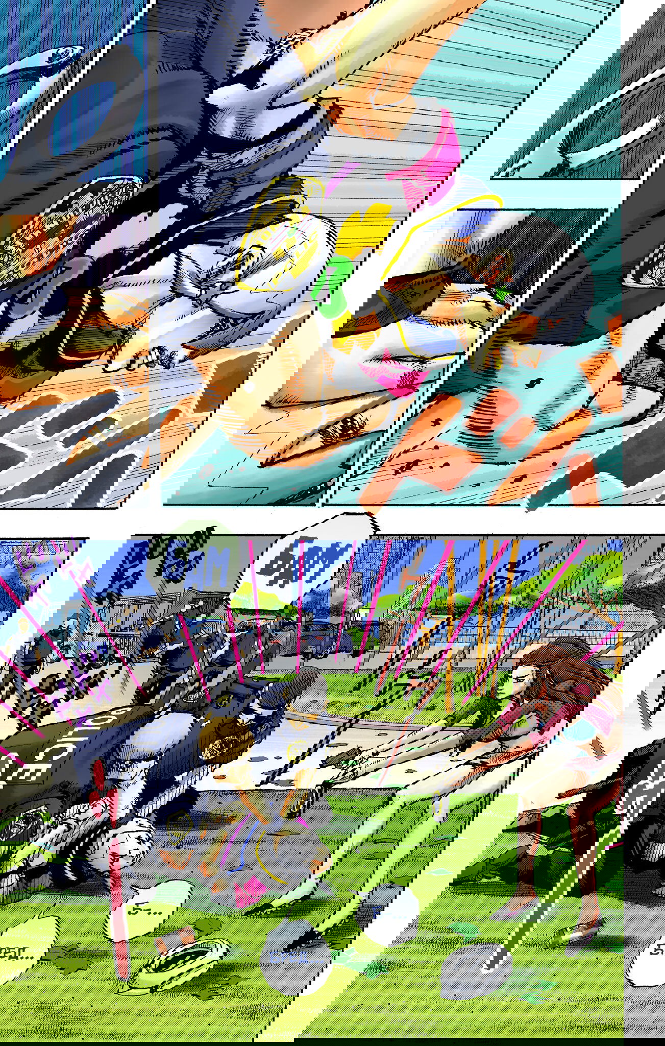 Манга Невероятные Приключения ДжоДжо Часть 9: ДжоДжоЛэндс (Цветная Версия) - Глава 2 Страница 12