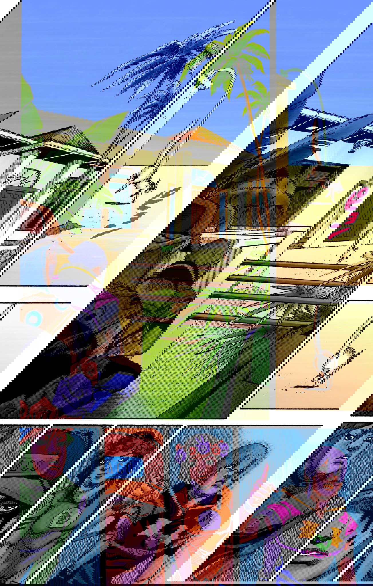 Манга Невероятные Приключения ДжоДжо Часть 9: ДжоДжоЛэндс (Цветная Версия) - Глава 2 Страница 33