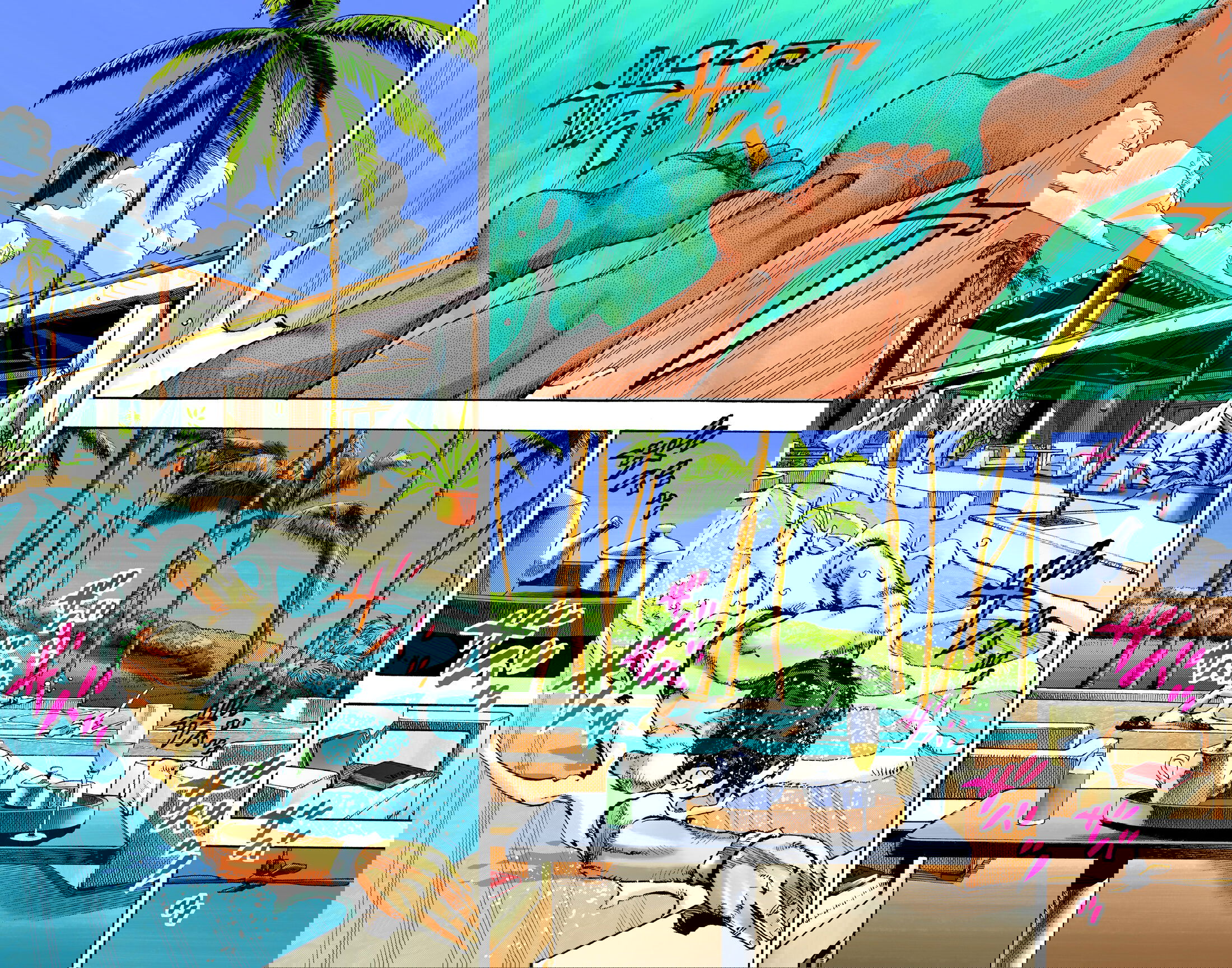 Манга Невероятные Приключения ДжоДжо Часть 9: ДжоДжоЛэндс (Цветная Версия) - Глава 2 Страница 39