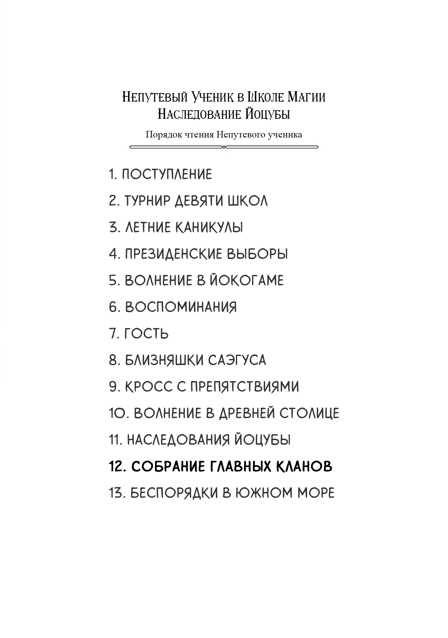 Манга Непутёвый ученик в школе магии: Собрание главных кланов - Глава 1 Страница 3