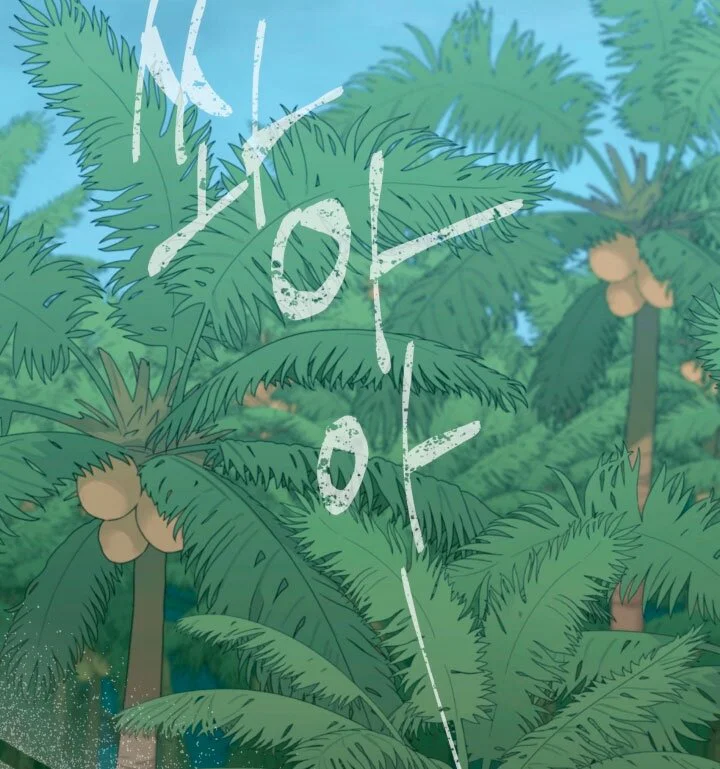 Манга Я застряла с главными героями на необитаемом острове - Глава 7 Страница 35