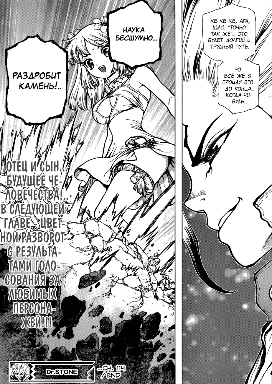 Манга Доктор Стоун - Глава 114 Страница 19