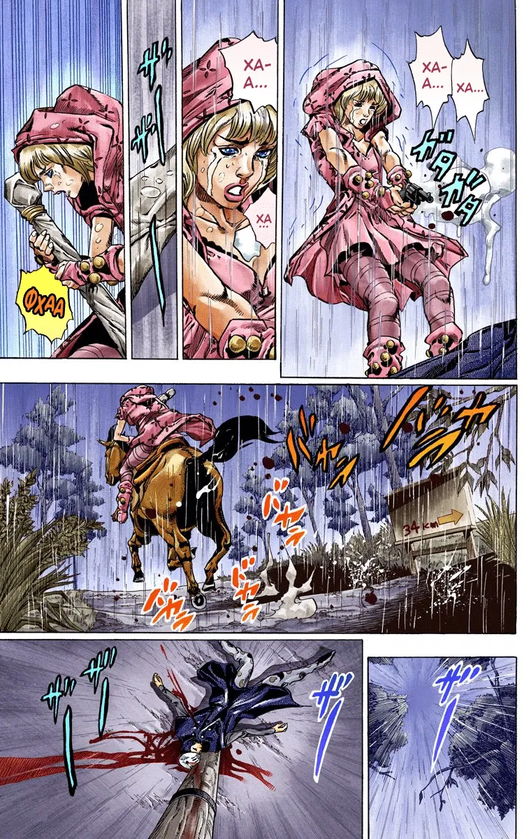 Манга Невероятные Приключения ДжоДжо Часть 7 (Colored) - Глава 38 Страница 14