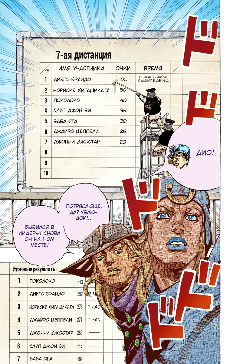 Манга Невероятные Приключения ДжоДжо Часть 7 (Colored) - Глава 60 Страница 11