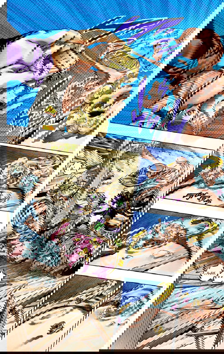 Манга Невероятные Приключения ДжоДжо Часть 7: Steel Ball Run (Цветная версия) - Глава 36 Страница 3