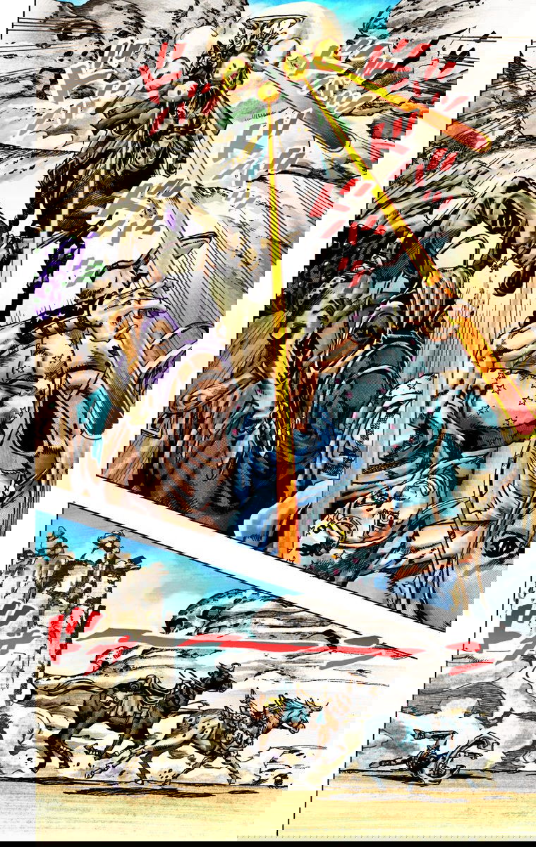 Манга Невероятные Приключения ДжоДжо Часть 7: Steel Ball Run (Цветная версия) - Глава 25 Страница 9