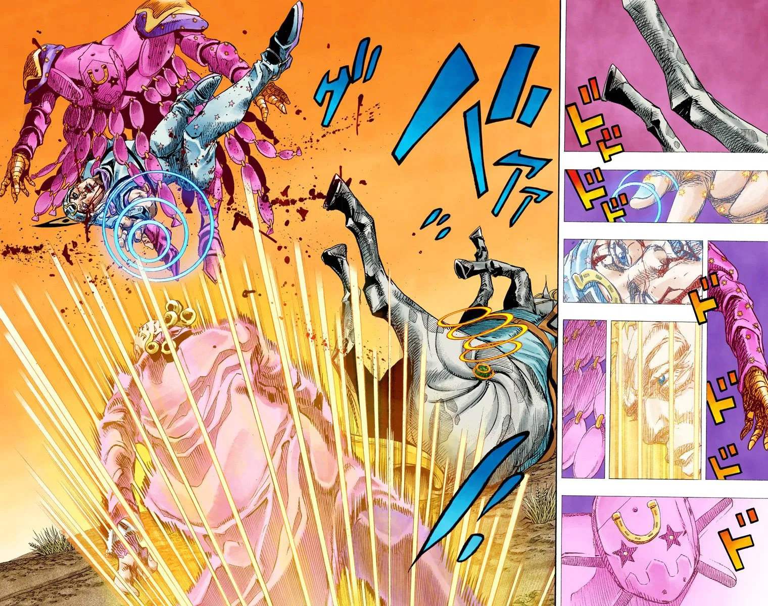 Манга Невероятные Приключения ДжоДжо Часть 7: Steel Ball Run (Цветная версия) - Глава 86 Страница 4