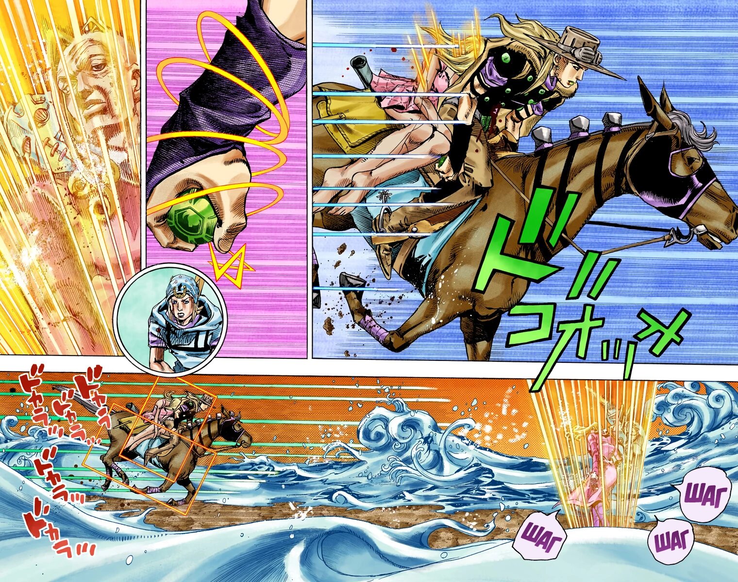 Манга Невероятные Приключения ДжоДжо Часть 7: Steel Ball Run (Цветная версия) - Глава 84 Страница 8
