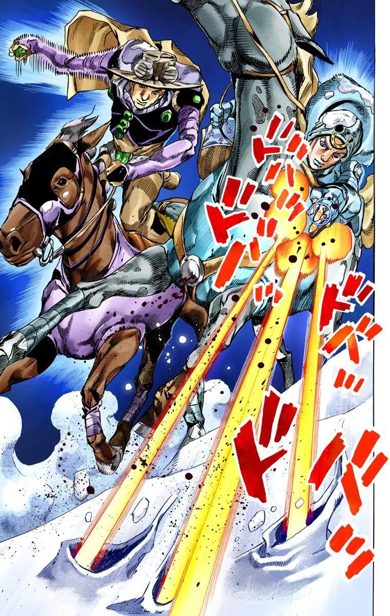 Манга Невероятные Приключения ДжоДжо Часть 7: Steel Ball Run (Цветная версия) - Глава 55 Страница 18