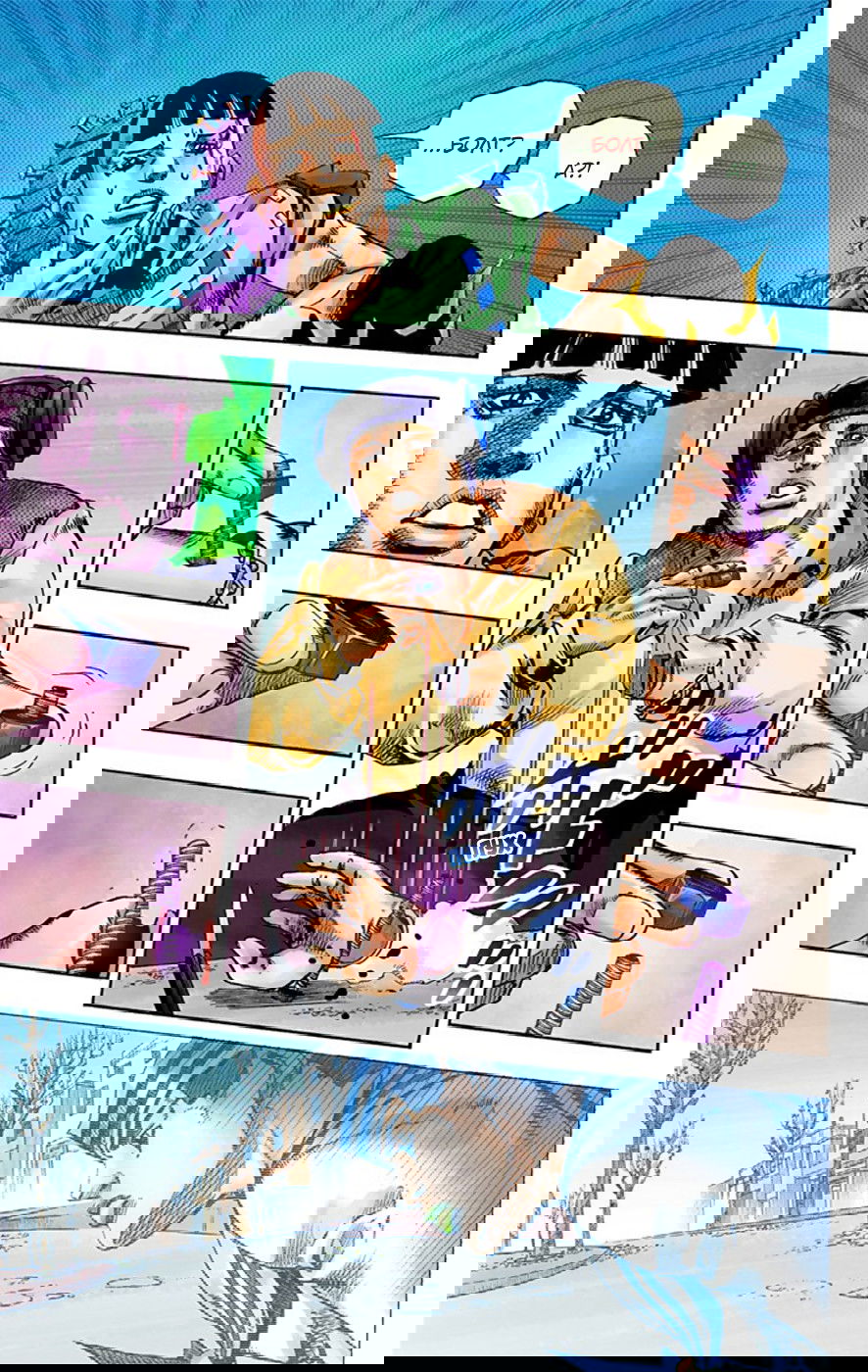 Манга Невероятные Приключения ДжоДжо Часть 8: Джоджолион (цветная версия) - Глава 20 Страница 42