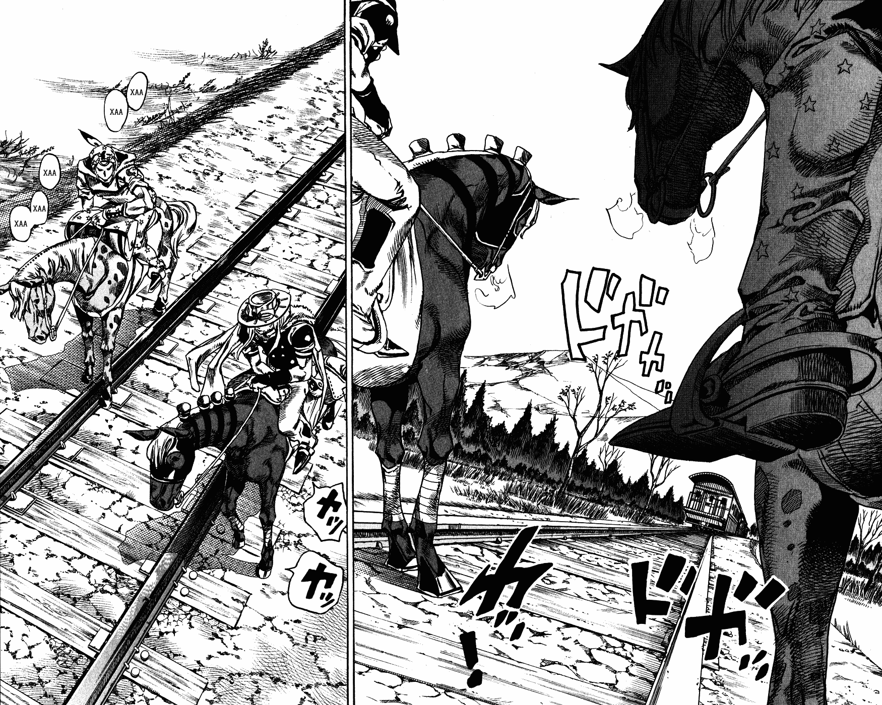 Манга Невероятные Приключения ДжоДжо Часть 7: Steel Ball Run - Глава 80 Страница 2
