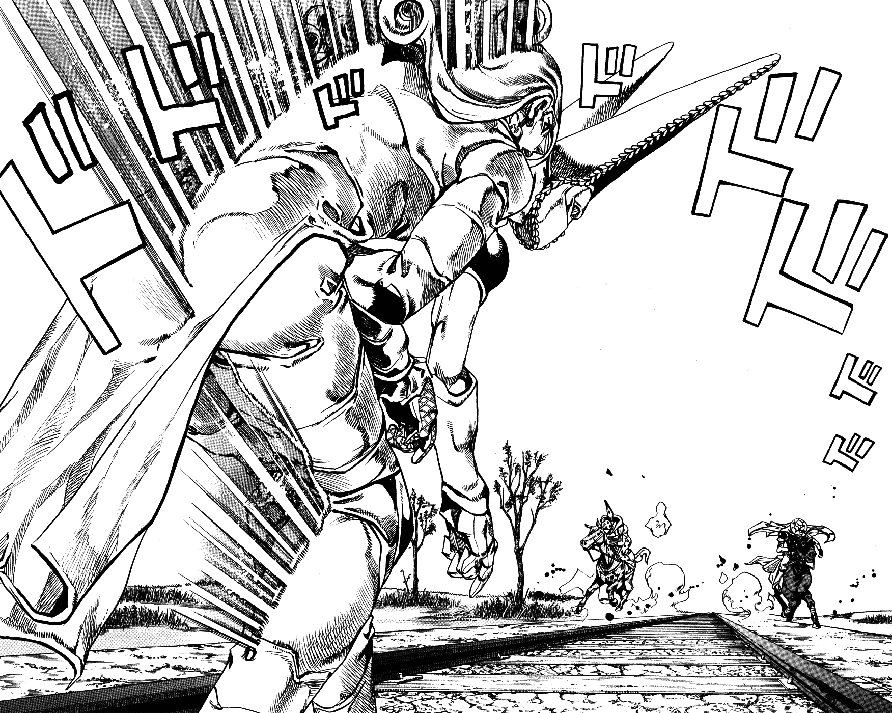 Манга Невероятные Приключения ДжоДжо Часть 7: Steel Ball Run - Глава 80 Страница 14