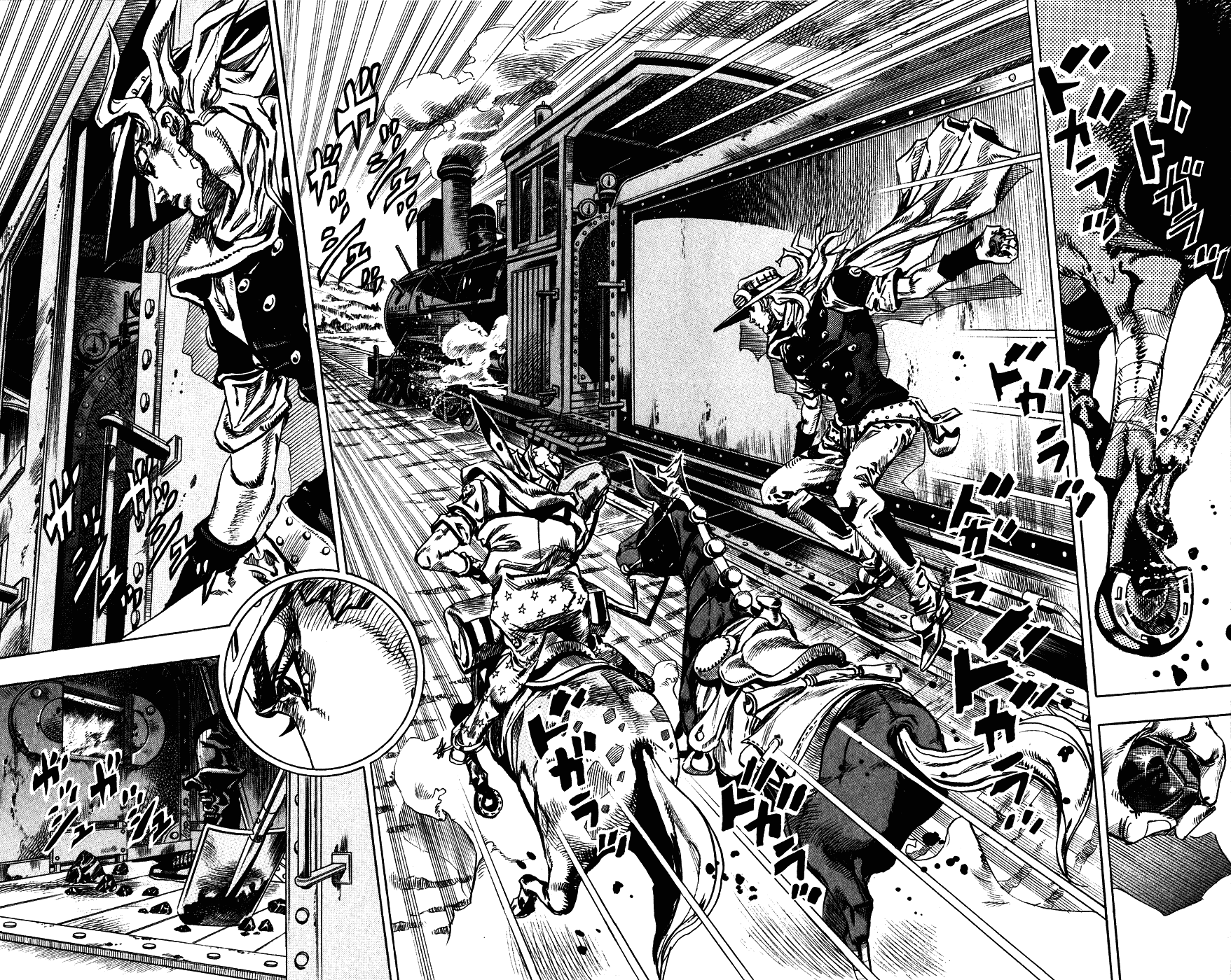 Манга Невероятные Приключения ДжоДжо Часть 7: Steel Ball Run - Глава 78 Страница 8