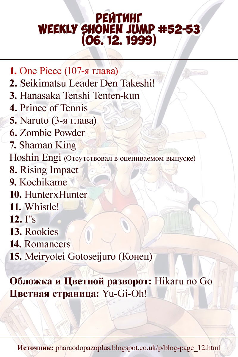 Манга Ван Пис (цветная версия) - Глава 107 Страница 21